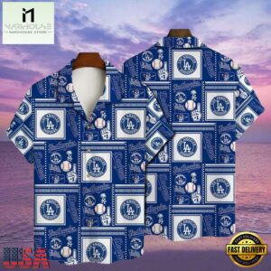 MLB Los Angeles Dodgers Blue Bandana Print Style Hot Trending Summer Hawaiian Shirt - Dodgers Tropical