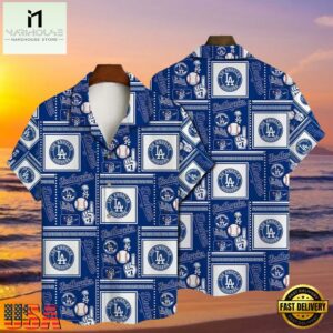 MLB Los Angeles Dodgers Blue Bandana Print Style Hot Trending Summer Hawaiian Shirt - Dodgers Tropical