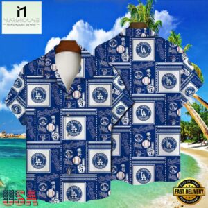 MLB Los Angeles Dodgers Blue Bandana Print Style Hot Trending Summer Hawaiian Shirt - Dodgers Tropical , MLB Hawaiian Shirts 7 MLB Los Angeles Dodgers Blue Bandana Print Style Hot Trending Summer Hawaiian Shirt - Dodgers Tropical