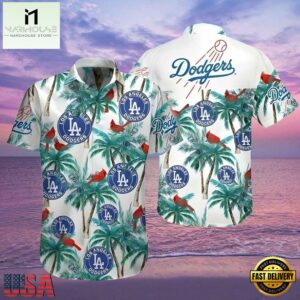 MLB Los Angeles Dodgers Island Life Style Hot Trending Summer Hawaiian Shirt Palm And Cardinal