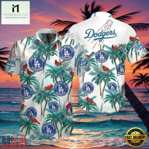 MLB Los Angeles Dodgers Island Life Style Hot Trending Summer Hawaiian Shirt Palm And Cardinal