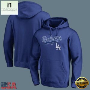 MLB Los Angeles Dodgers Pullover Merchandise Hoodie Blue