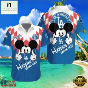 MLB Mickey Haters Gonna Hate LA Dodgers Style Hot Trending Summer Hawaiian Shirt , MLB Hawaiian Shirts 7 MLB Mickey Haters Gonna Hate LA Dodgers Style Hot Trending Summer Hawaiian Shirt