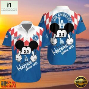 MLB Mickey Haters Gonna Hate LA Dodgers Style Hot Trending Summer Hawaiian Shirt
