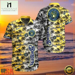 MLB Milwaukee Brewers Aloha Hawaiian ShirtGroup