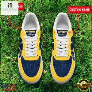 MLB Milwaukee Brewers Baseball Team Design Air Force 1 Shoes Sneaker