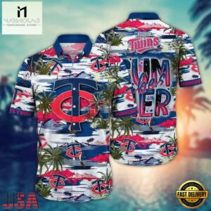 MLB Minnesota Twins Baseball Team Design Flower Hawaiian Shirts