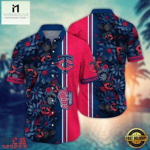 MLB Minnesota Twins Flower Aloha Baseball Hawaiian Shirts