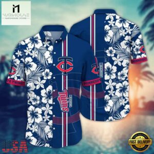 MLB Minnesota Twins Flower Aloha Hawaiian Shirts