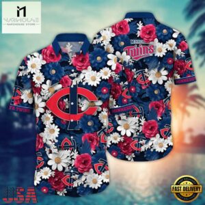 MLB Minnesota Twins Flower Palm Tree New Hawaiian Shirts
