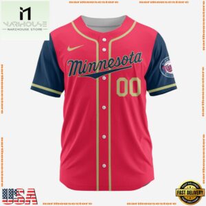 MLB Minnesota Twins Personalized Alternate Design Concept Baseball Jersey
