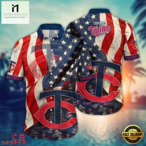 MLB Minnesota Twins Team Logo Summer Hawaiian Shirts