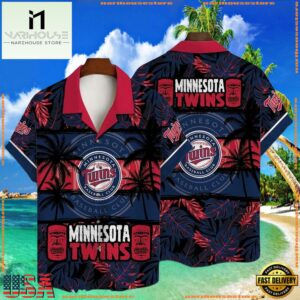 MLB Minnesota Twins Tiki Tropical Summer Hawaiian Shirt