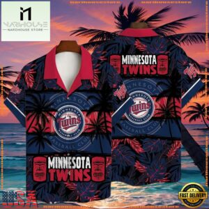 MLB Minnesota Twins Tiki Tropical Summer Hawaiian Shirt