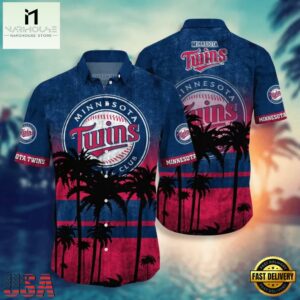 MLB Minnesota Twins Tropical Sunset Hawaiian Shirt