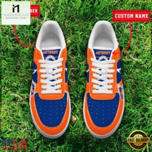 MLB New York Mets Baseball Team Design Air Force 1 Shoes Sneaker