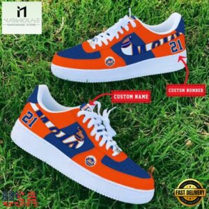 MLB New York Mets Baseball Team Design Air Force 1 Shoes Sneaker