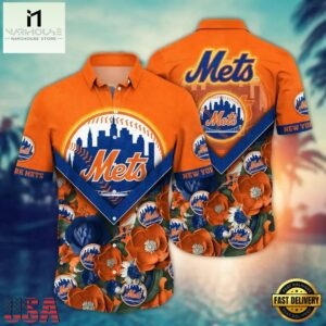 MLB New York Mets Baseball Team Design Summer Hawaiian Shirts
