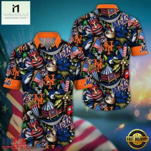 MLB New York Mets Flower Tropical New Hawaiian Shirts