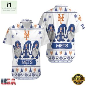MLB New York Mets Gnomes Coastal Chill Hawaiian Shirt