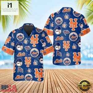 MLB New York Mets Island Adventure Hawaiian Shirt