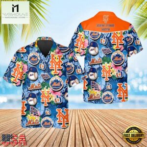 MLB New York Mets Ocean Breeze Hawaiian Shirt
