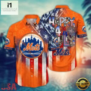 MLB New York Mets Palm Tree Summer Hawaiian Shirts