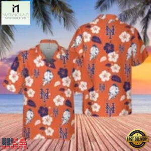 MLB New York Mets Paradise Palm Hawaiian Shirt