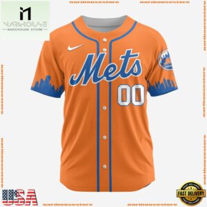 MLB New York Mets Personalized Alternate Design Concept Baseball Jersey
