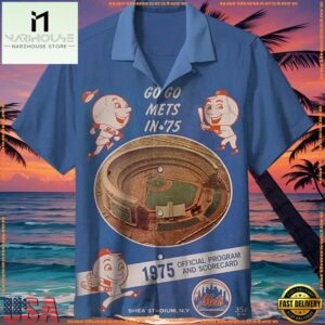 MLB New York Mets Retro Aloha Hawaiian ShirtGroup