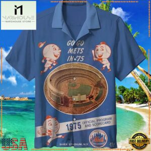 MLB New York Mets Retro Aloha Hawaiian ShirtGroup