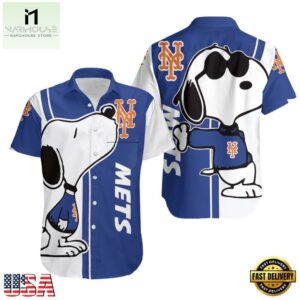 MLB New York Mets Snoopy Lover Hawaiian Shirt