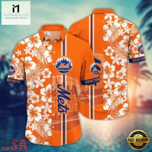 MLB New York Mets Tiki Breeze Hawaiian Shirt