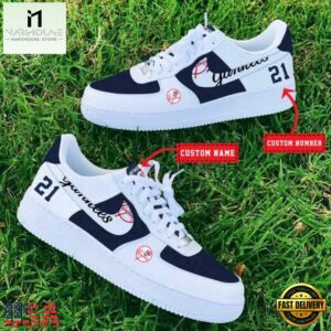 MLB New York Yankees Baseball Team Design Air Force 1 Shoes Sneaker