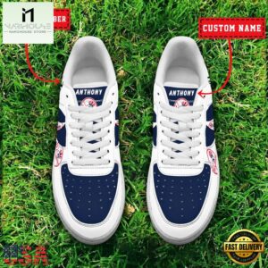 MLB New York Yankees Baseball Team Design Air Force 1 Shoes Sneaker