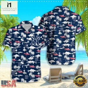 MLB New York Yankees Island Air Force Hawaiian Shirt
