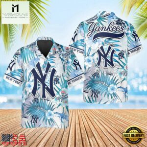 MLB New York Yankees Ocean Breeze Hawaiian Shirt