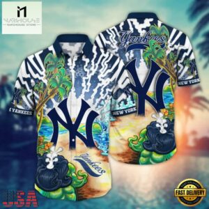 MLB New York Yankees Ocean Sunset Hawaiian Shirt