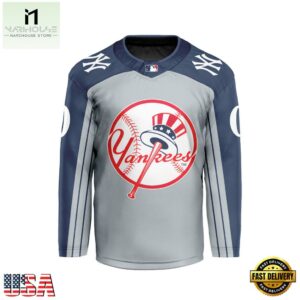 MLB New York Yankees Special Hockey Jersey Design Concept