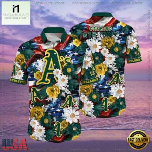 MLB Oakland Athletics Aloha Hawaiian Shirt - MLB Fan Gifts 5 MLB Oakland Athletics Aloha Hawaiian Shirt