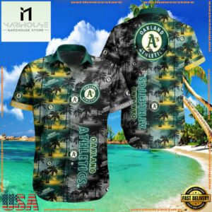 MLB Oakland Athletics Aloha Hawaiian ShirtGroup