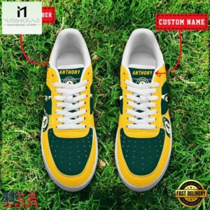 MLB Oakland Athletics Baseball Team Design Air Force 1 Shoes Sneaker
