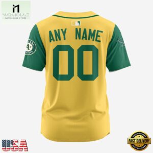 MLB Oakland Athletics Personalized Baseball Team Alternate Design Concept Jersey Shirts