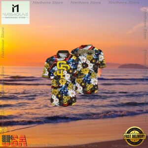 MLB San Diego Padres Aloha Hawaiian Shirt