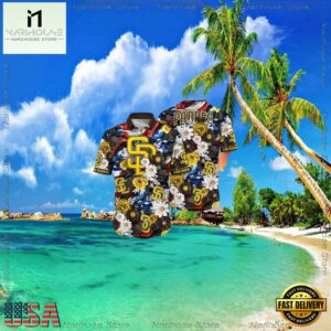 MLB San Diego Padres Aloha Hawaiian Shirt