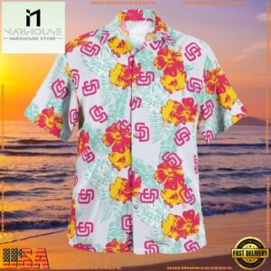 MLB San Diego Padres Hibiscus Bloom Summer Hawaiian Shirt For Mens Womens 6 MLB San Diego Padres Hibiscus Bloom Summer Hawaiian Shirt