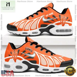 MLB San Francisco Giants Personalized Air Max Plus Shoes, Baseball Team Logo TN Shoes Design