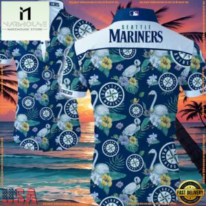 MLB Seattle Mariners Aloha Hawaiian Shirt Summer Button UpGroup
