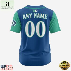 MLB Seattle Mariners Personalized Baseball Team Alternate Design Concept Jersey Shirts