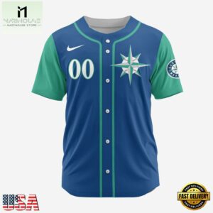 MLB Seattle Mariners Personalized Baseball Team Alternate Design Concept Jersey Shirts